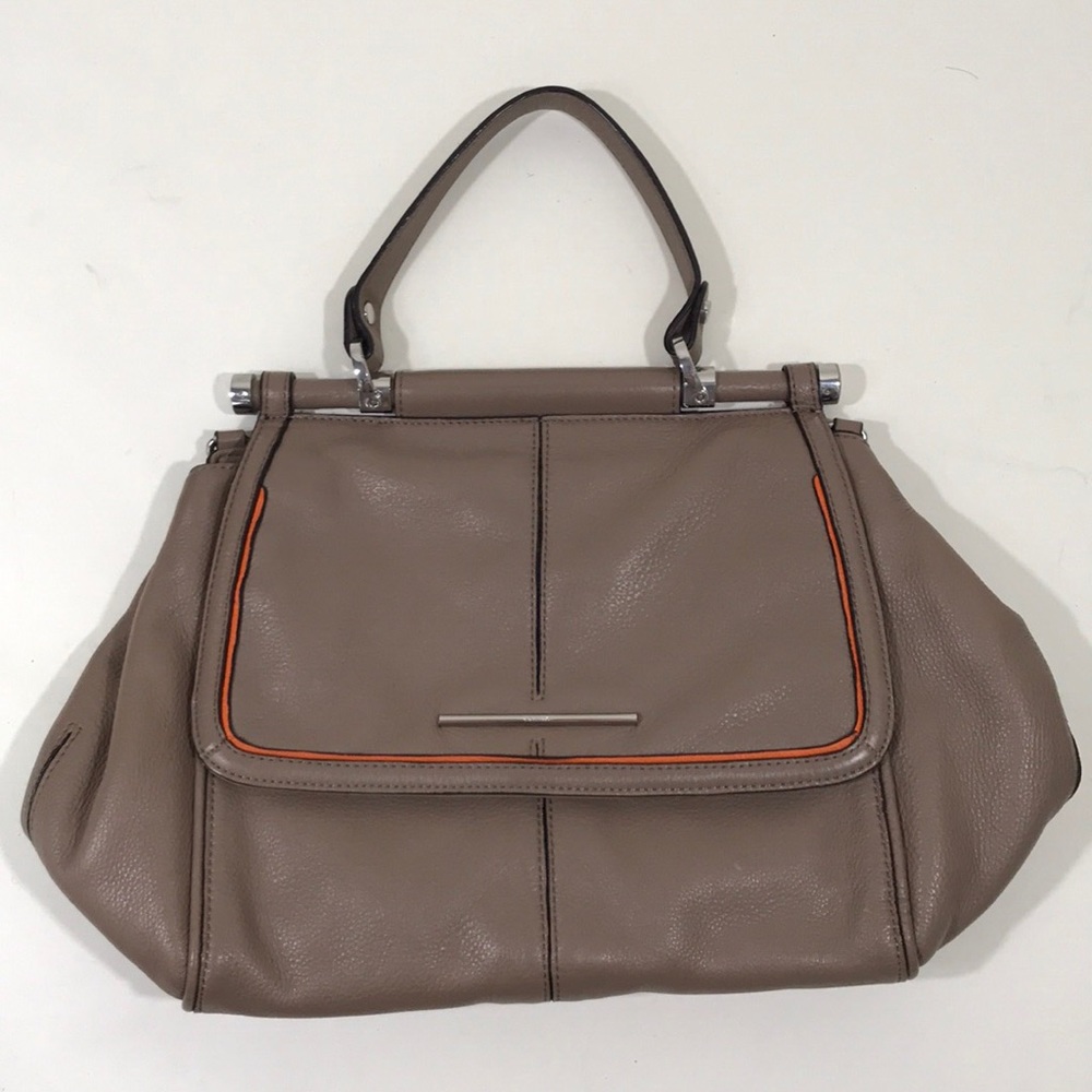 Calvin Klein Satchel Handle Bag Genuine Leather